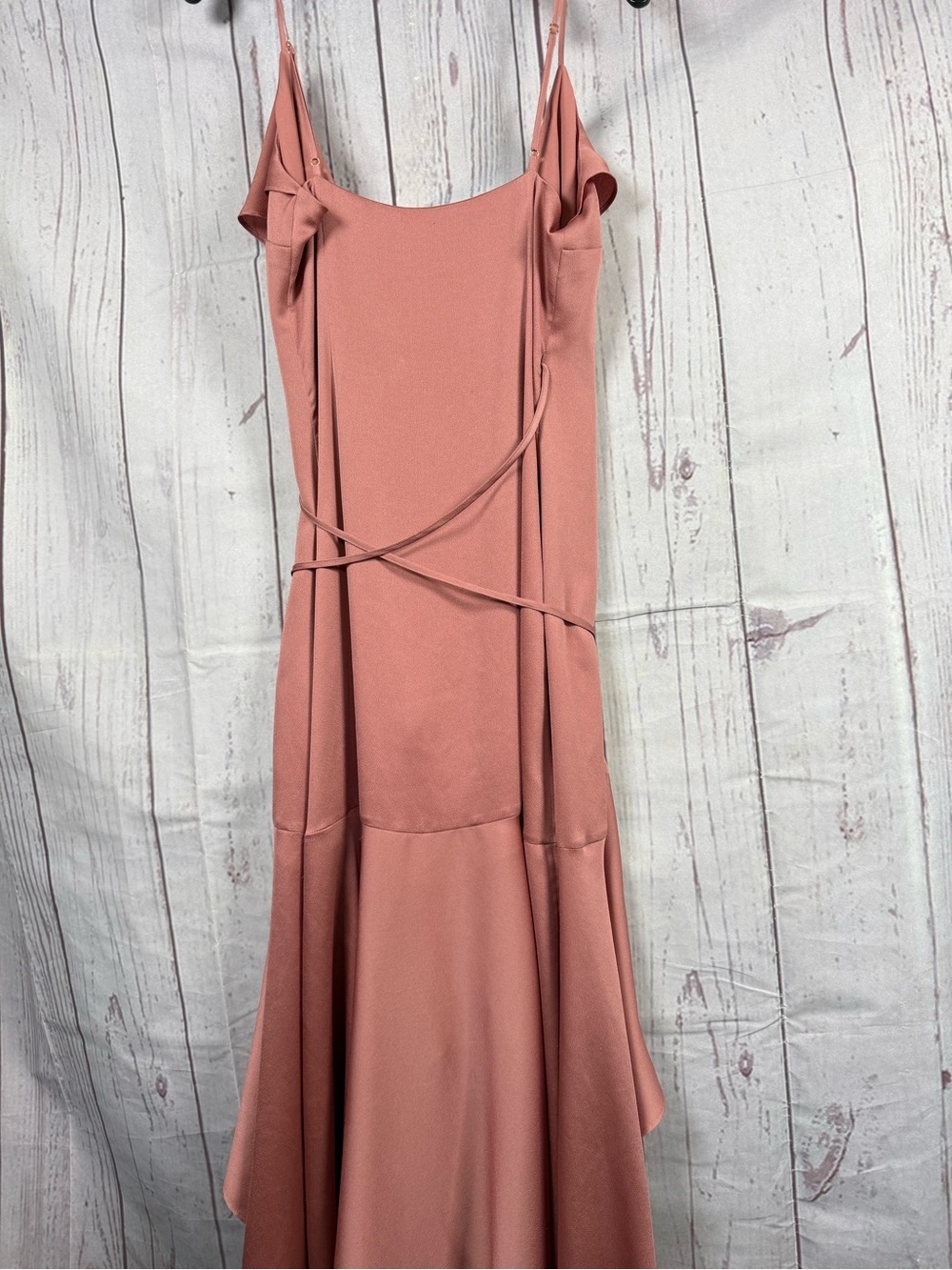 Shona Joy Dusty Rose Ruffle Wrap Maxi Dress Size 6 - Picture 4 of 8